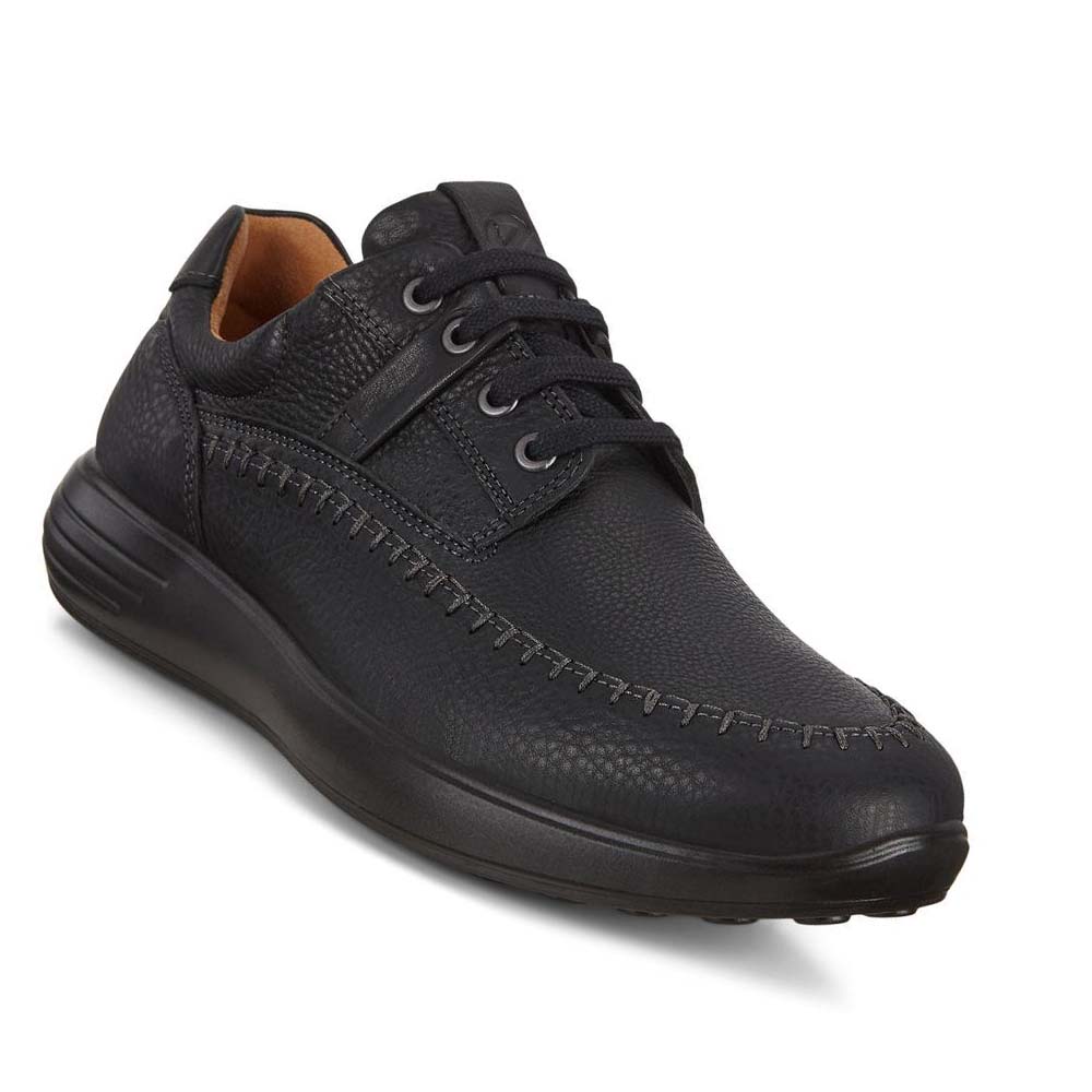 Ecco Soft 7 Runner Seawalker Sneakers Herr Svarta | SE 634EBC